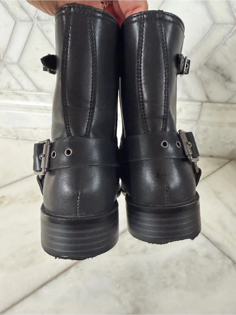 Size 12 Girls Steve Madden Black Boots